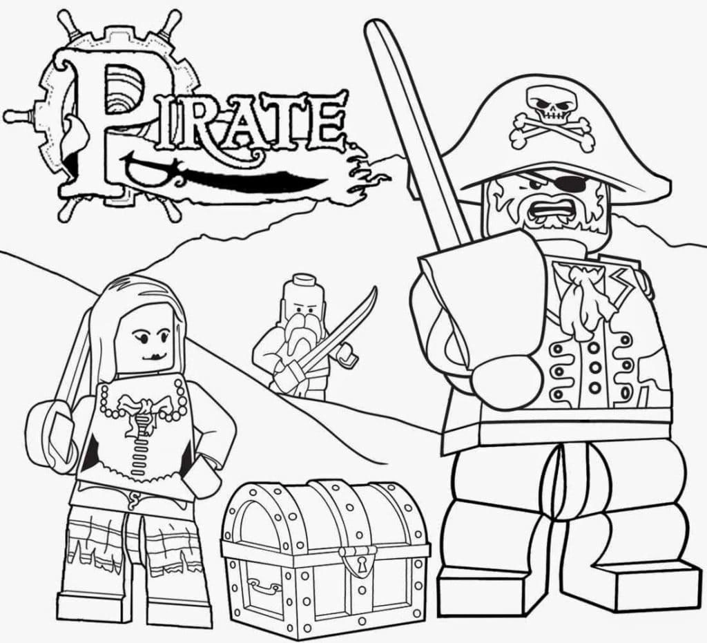 Coloring page Roblox pirates